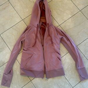 Athleta cozy hoodie fur lined